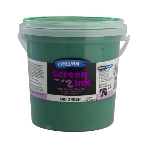 [1SI1MG]  SCREEN INK 1LT MID GREEN