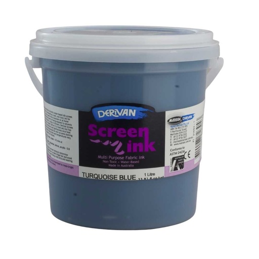 [1SI1TBL]  SCREEN INK 1LT TURQUOISE BLUE
