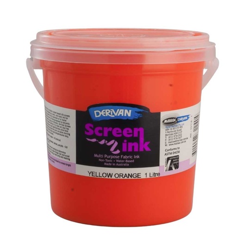 [1SI1YO]  SCREEN INK 1LT YELLOW ORANGE