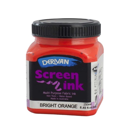 [1SI2BRO]  SCREEN INK 250ML BRIGHT ORANGE