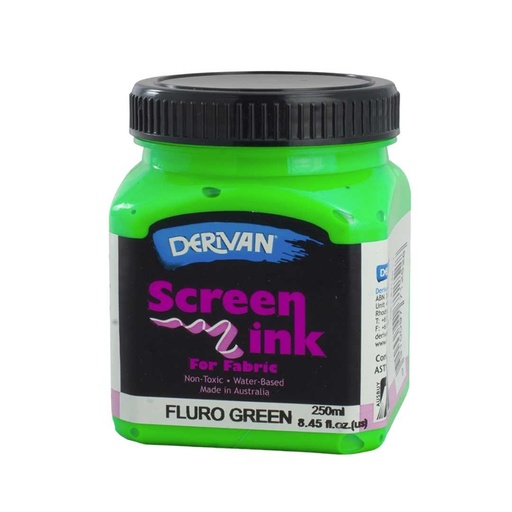 [1SI2FG]  SCREEN INK 250ML FLURO GREEN
