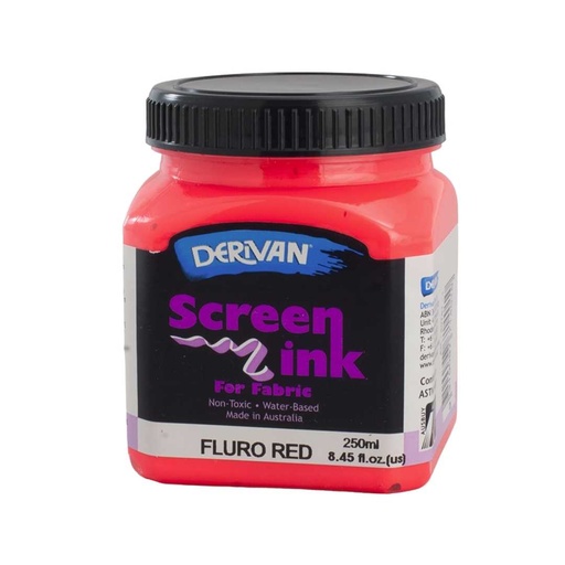 [1SI2FR]  SCREEN INK 250ML FLURO RED