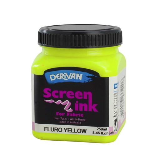 [1SI2FY]  SCREEN INK 250ML FLURO YELLOW