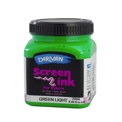 [1SI2GL]  SCREEN INK 250ML GREEN LIGHT
