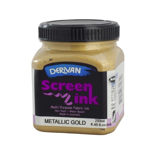 [1SI2MGO]  SCREEN INK 250ML METALLIC GOLD