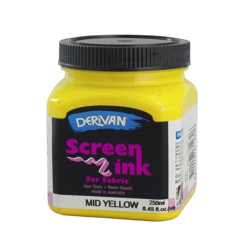 [1SI2MY]  SCREEN INK 250ML MID YELLOW