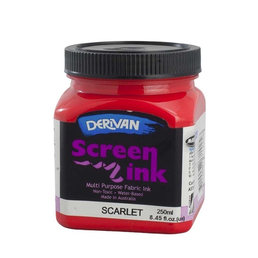 [1SI2S]  SCREEN INK 250ML SCARLET