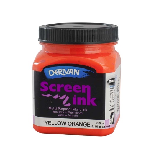 [1SI2YO]  SCREEN INK 250ML YELLOW ORANGE