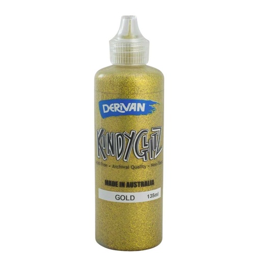 [1SLKG1GO]   KINDYGLITZ 135ML GOLD